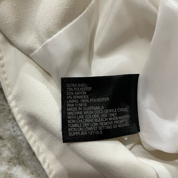 $15 Skirts-Worthington Women’s Cream Skirt, Style 1411273P, Size 6 - Picture 5 of 6